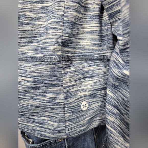 RBX Cowl Neck Blue Pattern Pullover - Picture 10 of 11